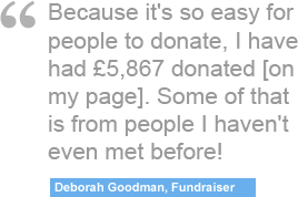 Using JustGiving is a no-brainer - why would we use anything else?