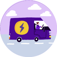 Fast JustGiving van